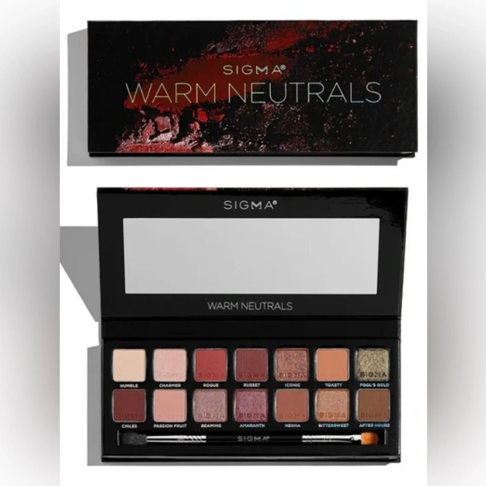 Sigma Beauty Warm Neutrals Eyeshadow Palette + Extrras